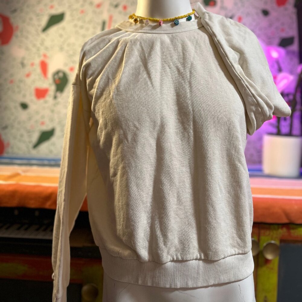 Jungmaven Long Sleeve Crewneck White - L